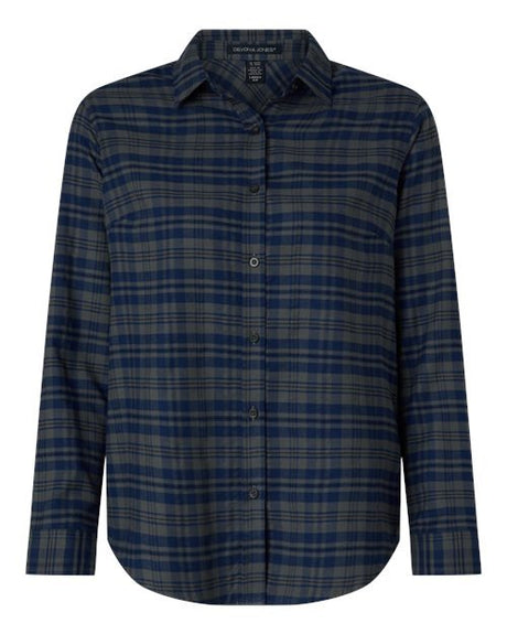 Devon & Jones Women's Concord Yarn-Dye Flannel Shirt-1
