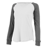 Boxercraft Women's Preppy Patch Slub Long Sleeve T-Shirt Womens Apparel Shirts & Tops