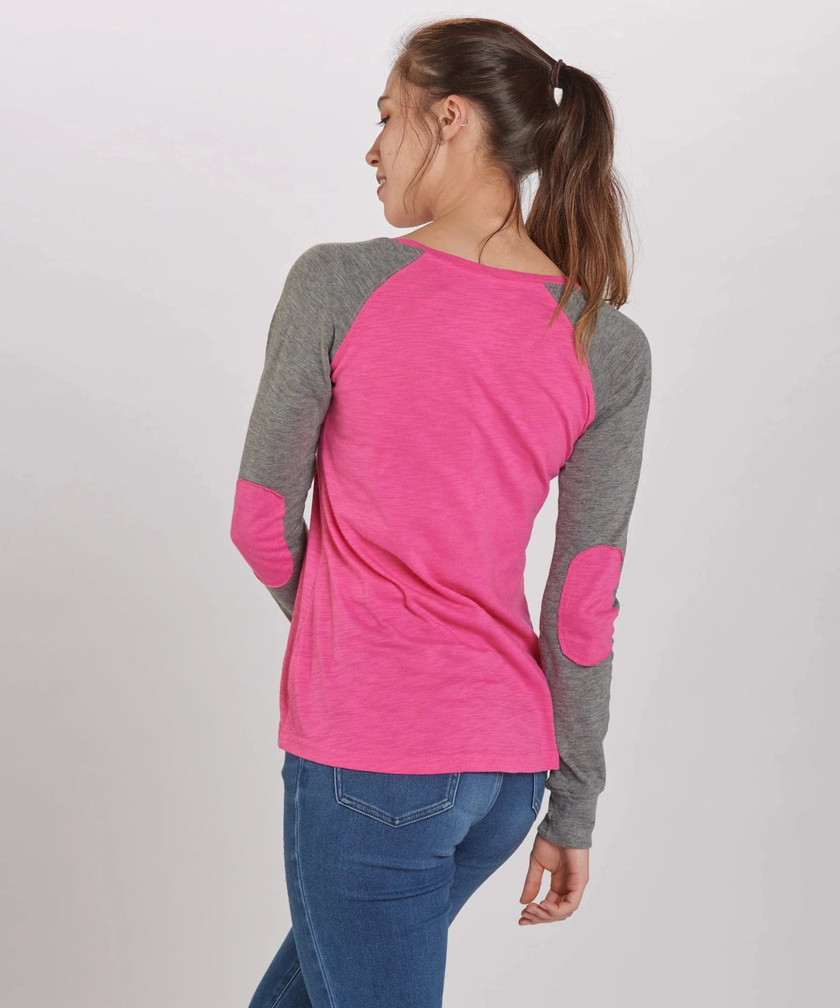 Boxercraft Women's Preppy Patch Slub Long Sleeve T-Shirt Womens Apparel Shirts & Tops