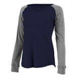 Boxercraft Women's Preppy Patch Slub Long Sleeve T-Shirt Womens Apparel Shirts & Tops