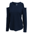 Boxercraft Women's Cold Shoulder Long Sleeve Tee Womens Apparel Shirts & Tops
