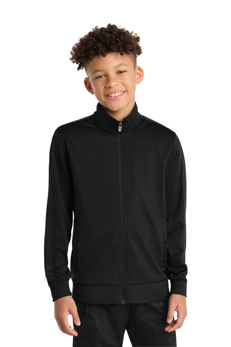 Sport-Tek Youth    Tricot Sleeve Stripe Track Jacket