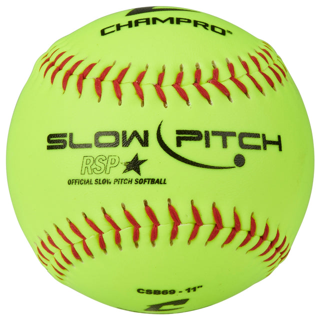 Champro One Dozen 11" Slow Pitch Practice Softballs