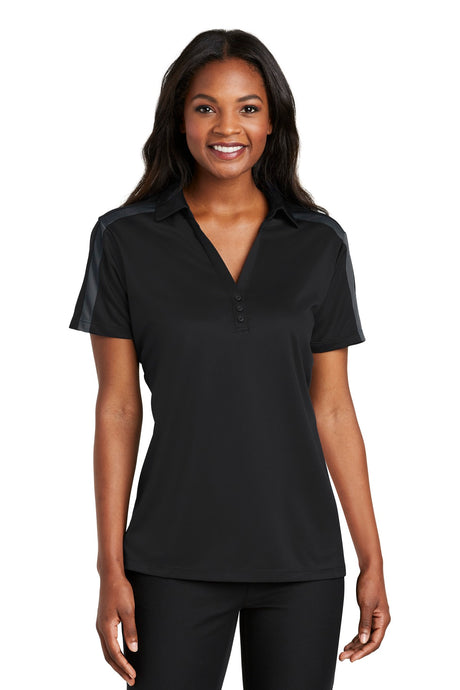 Port Authority Women's   Silk Touch Performance Colorblock Stripe Polo