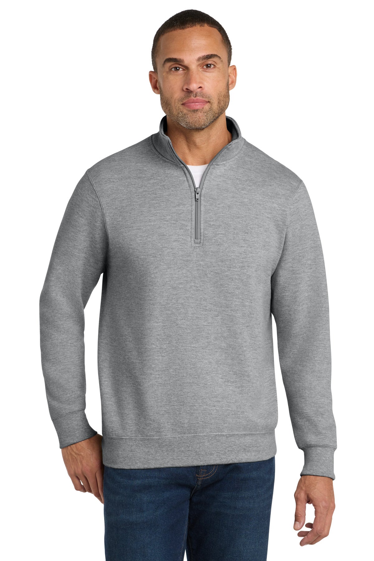 Port & Co Men's   Fan Favorite Fleece 1/4-Zip Pullover Sweatshirt