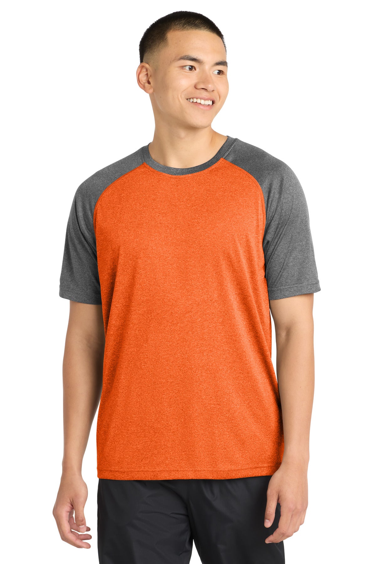 Sport-Tek Men's    Heather-On-Heather Contender    Tee