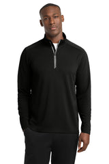 Sport-Tek Men's   Sport-Wick   Textured 1/4-Zip Pullover