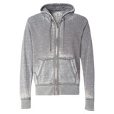 J. America Adult Vintage Zen Full-Zip Fleece Hooded Sweatshirt JA8916-AB