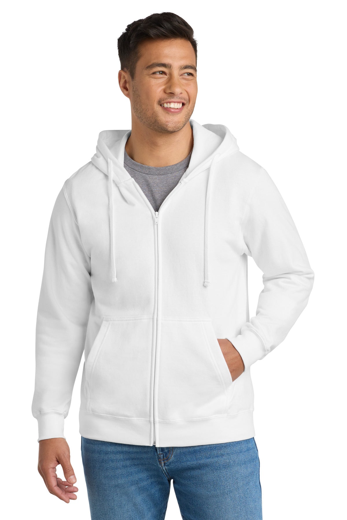 Port & Co Men's   Fan Favorite Fleece Full-Zip Hooded Sweatshirt