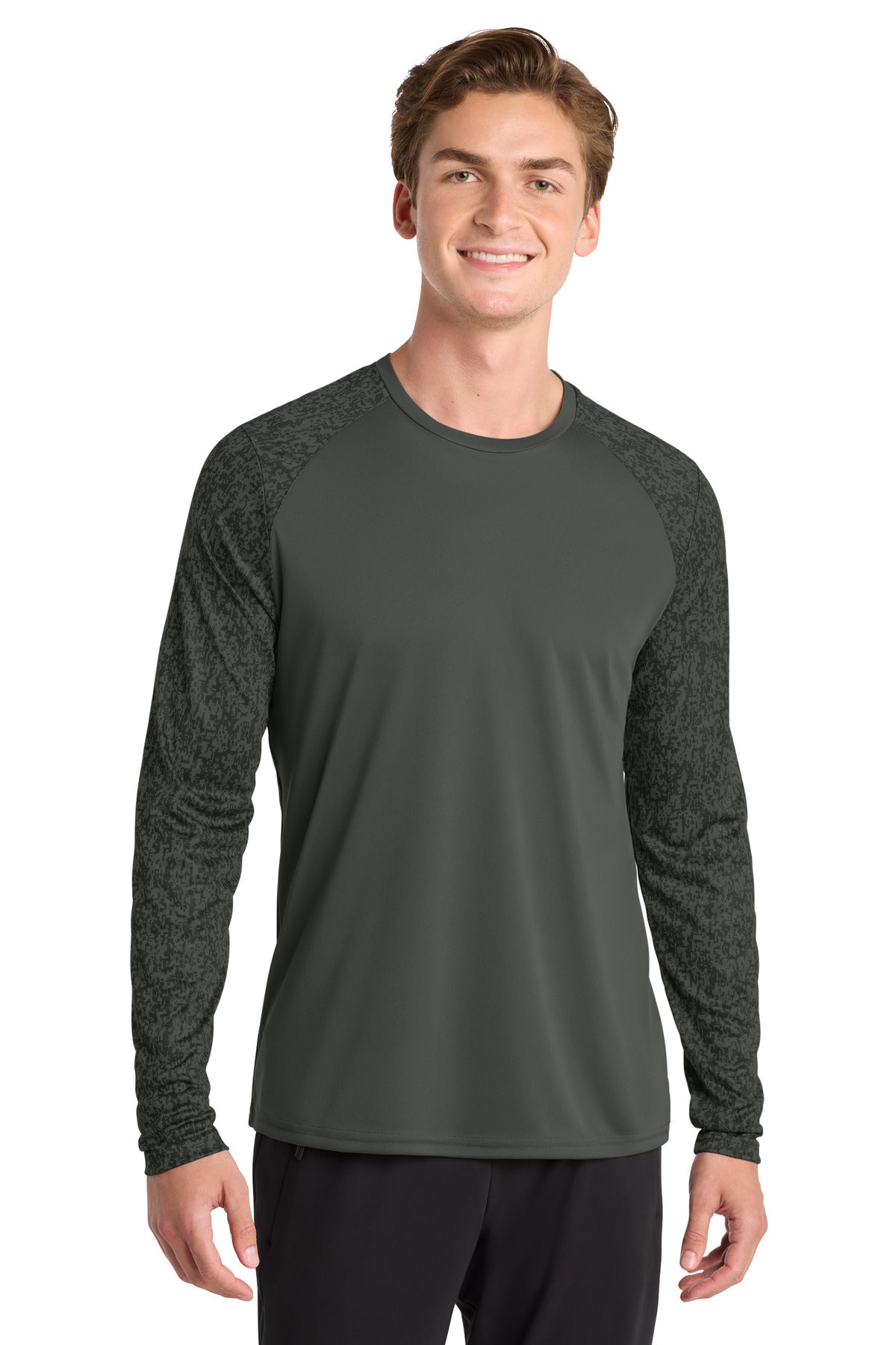Sport-Tek Men's    Long Sleeve Digi Camo Tee