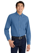 Port Authority Men's   Tall Long Sleeve Denim Shirt