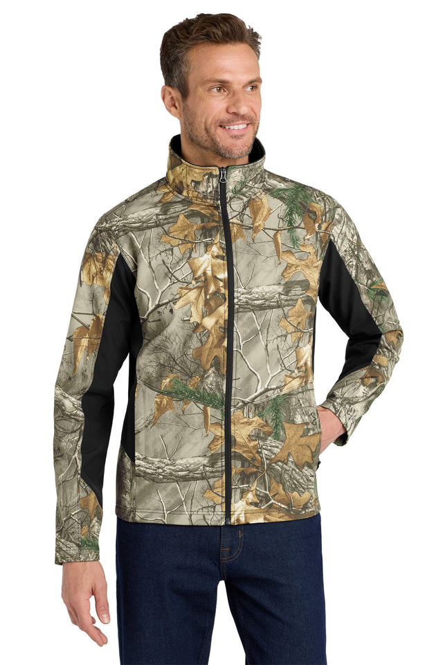 Port Authority Men's   Camouflage Colorblock Soft Shell