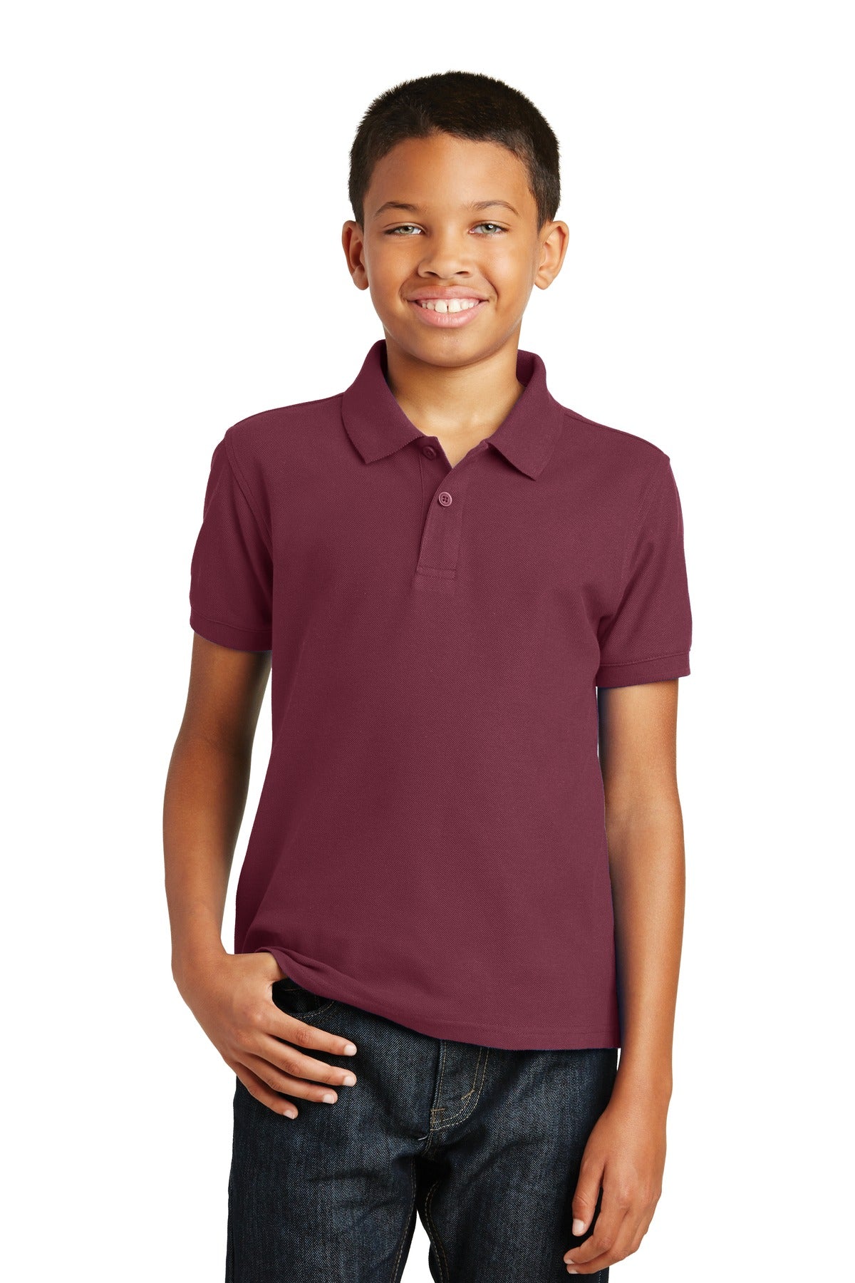 Port Authority Youth   Core Classic Pique Polo