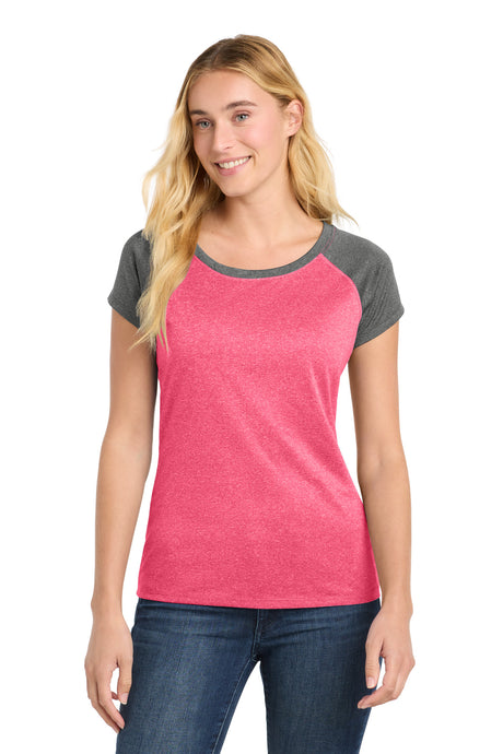 Sport-Tek Women's    Heather-On-Heather Contender    Scoop Neck Tee