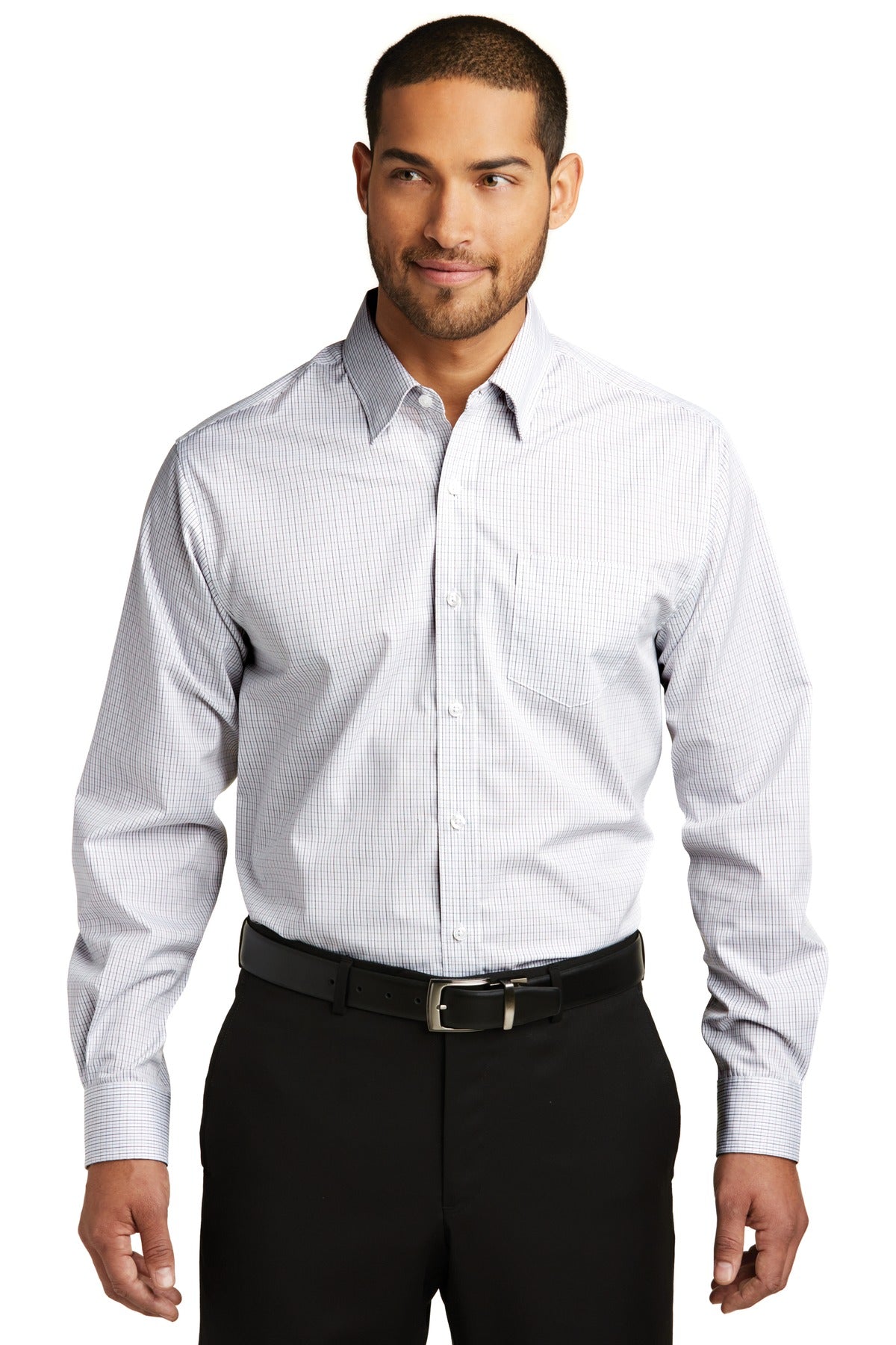 Port Authority Men's   Micro Tattersall Easy Care Shirt