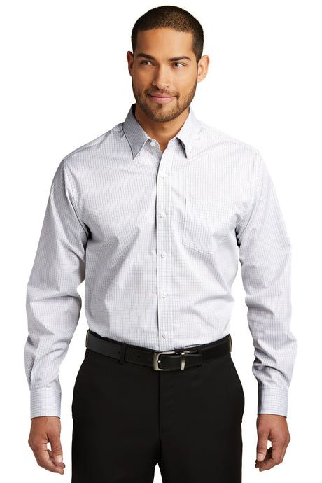 Port Authority Men's   Micro Tattersall Easy Care Shirt