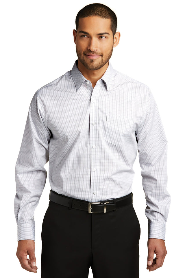 Port Authority Men's   Micro Tattersall Easy Care Shirt