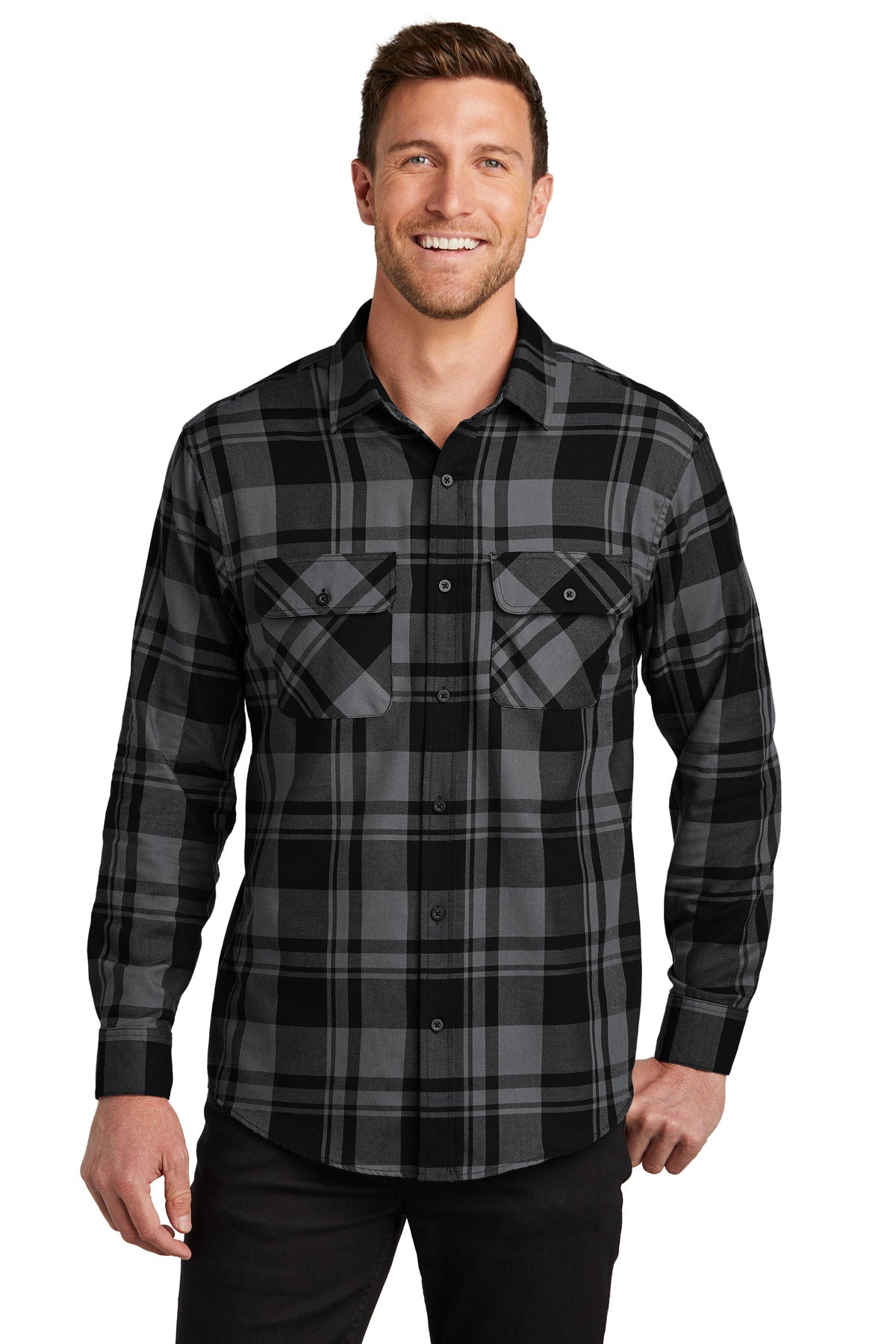 Port Authority Men's   Plaid Flannel Shirt