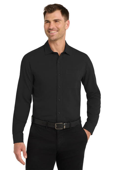 Port Authority Men's    Long Sleeve Performance Staff Shirt W401