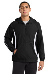 Sport-Tek Men's   Colorblock Raglan Anorak