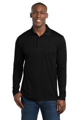Sport-Tek Men's    PosiCharge    RacerMesh    Long Sleeve Polo