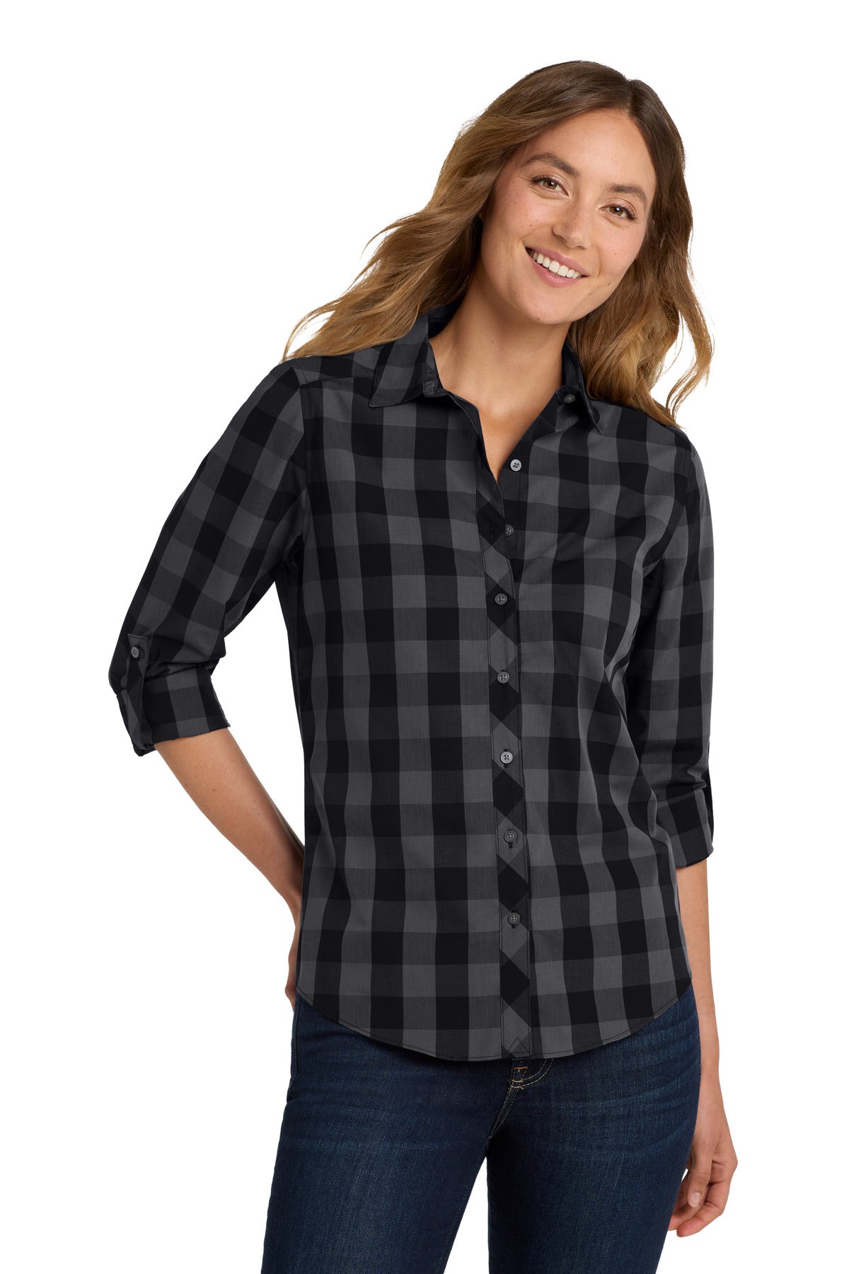 Port Authority Women's   Everyday Plaid Shirt