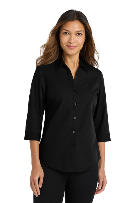 Port Authority Women's   3/4-Sleeve Carefree Poplin Shirt