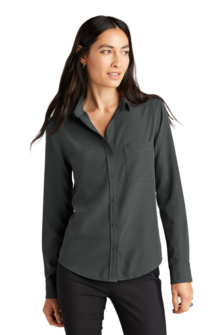 Mercer+Mettle Women's   Stretch Crepe Long Sleeve Camp MM2013