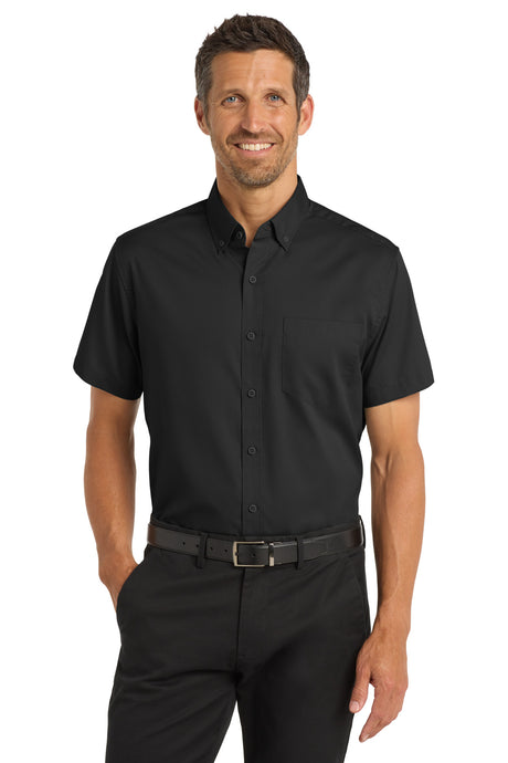 Port Authority Men's   Short Sleeve SuperPro   Twill Shirt