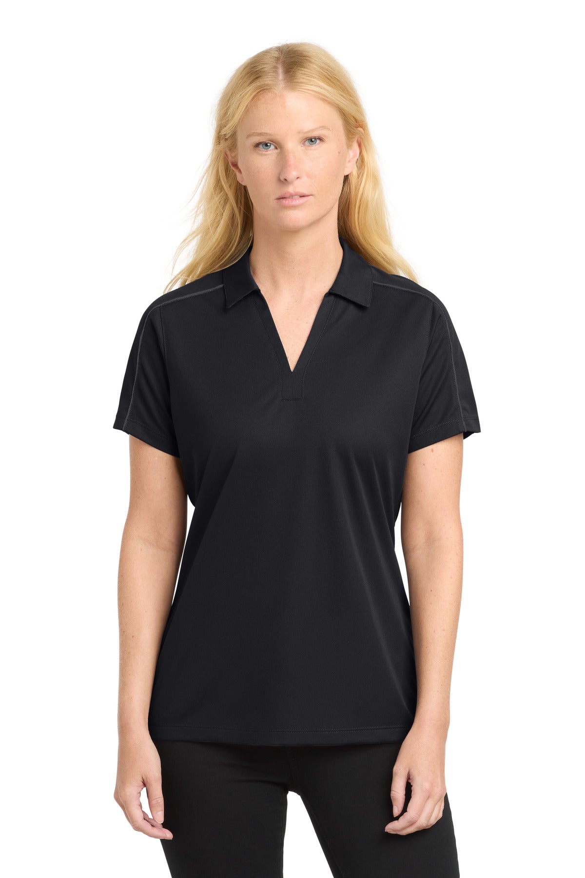 Sport-Tek Women's   Micropique Sport-Wick   Piped Polo