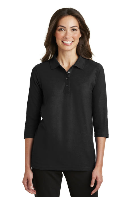 Port Authority Women's   Silk Touch 3/4-Sleeve Polo