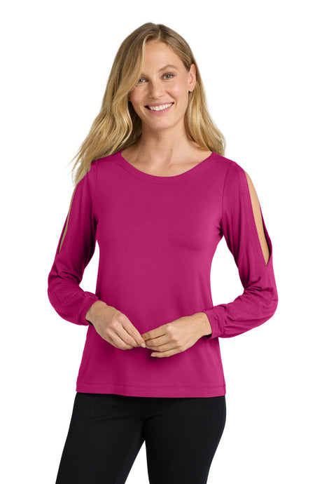 Port Authority Women's    Luxe Knit Jewel Neck Top