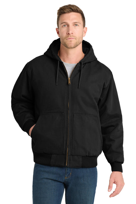 CornerStone Men's   Washed Duck Cloth Insulated Hooded Work Jacket
