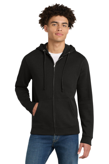 District Men's   V.I.T.  Fleece Full-Zip Hoodie DT6102