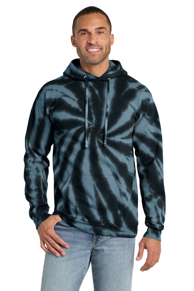 Port & Co Men's   Tie-Dye Pullover Hooded Sweatshirt