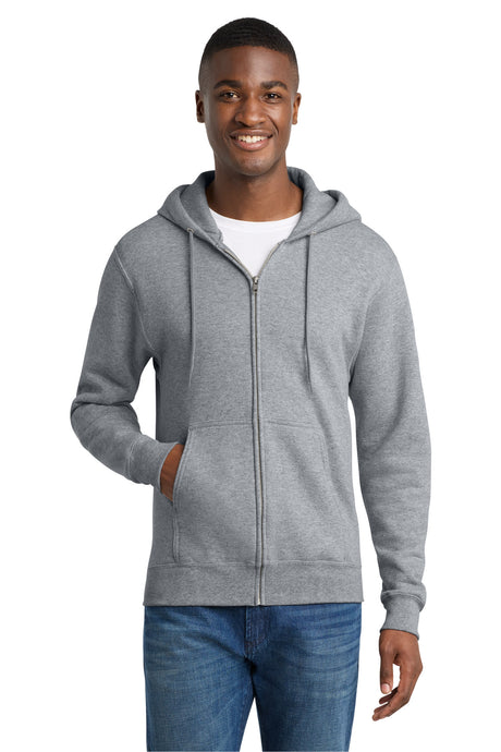 Port & Co Men's   Core Fleece Full-Zip Hooded Sweatshirt