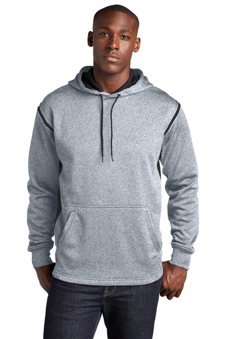Sport-Tek Men's   Tech Fleece Colorblock Hooded Sweatshirt