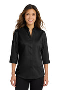 Port Authority Women's   3/4-Sleeve SuperPro   Twill Shirt