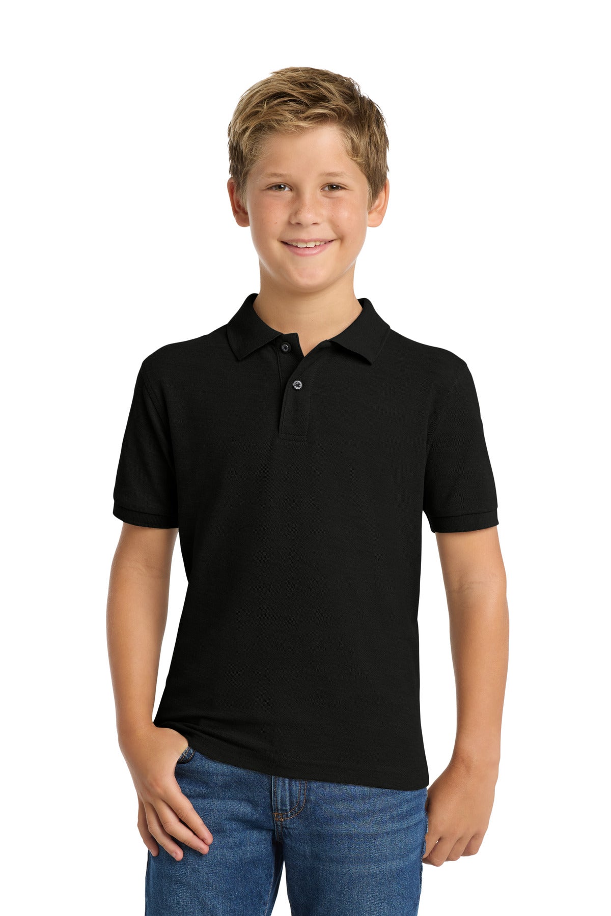 Port Authority Youth   Silk Touch Polo