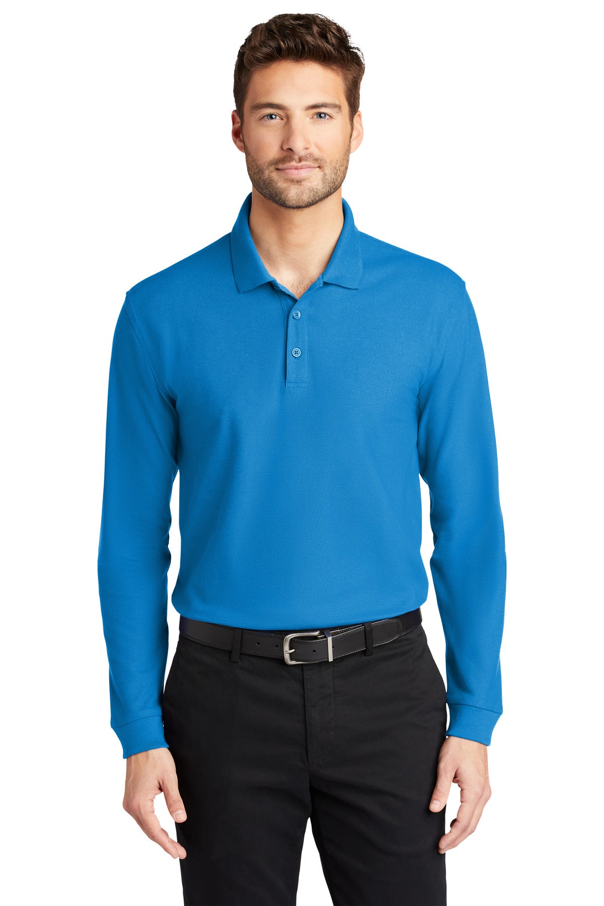 Port Authority Men's   Long Sleeve Core Classic Pique Polo