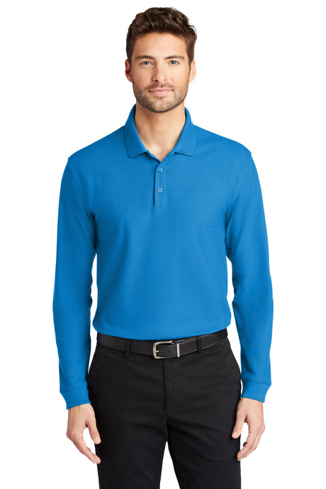 Port Authority Men's   Long Sleeve Core Classic Pique Polo