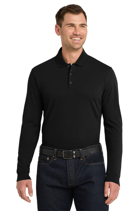 Port Authority Men's   EZCotton   Long Sleeve Polo
