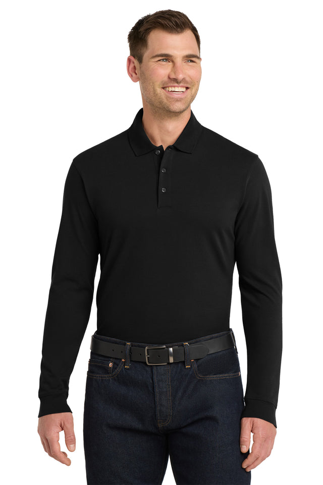 Port Authority Men's   EZCotton   Long Sleeve Polo