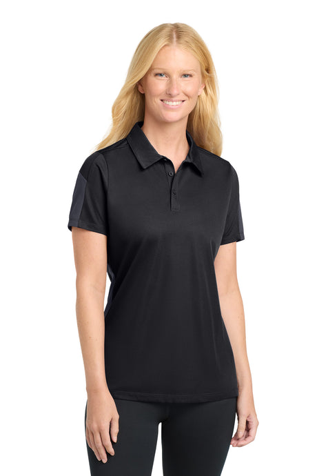 Sport-Tek Women's   PosiCharge   Active Textured Colorblock Polo