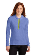 Anvil Women's   100% Combed Ring Spun Cotton Long Sleeve Hooded T-Shirt