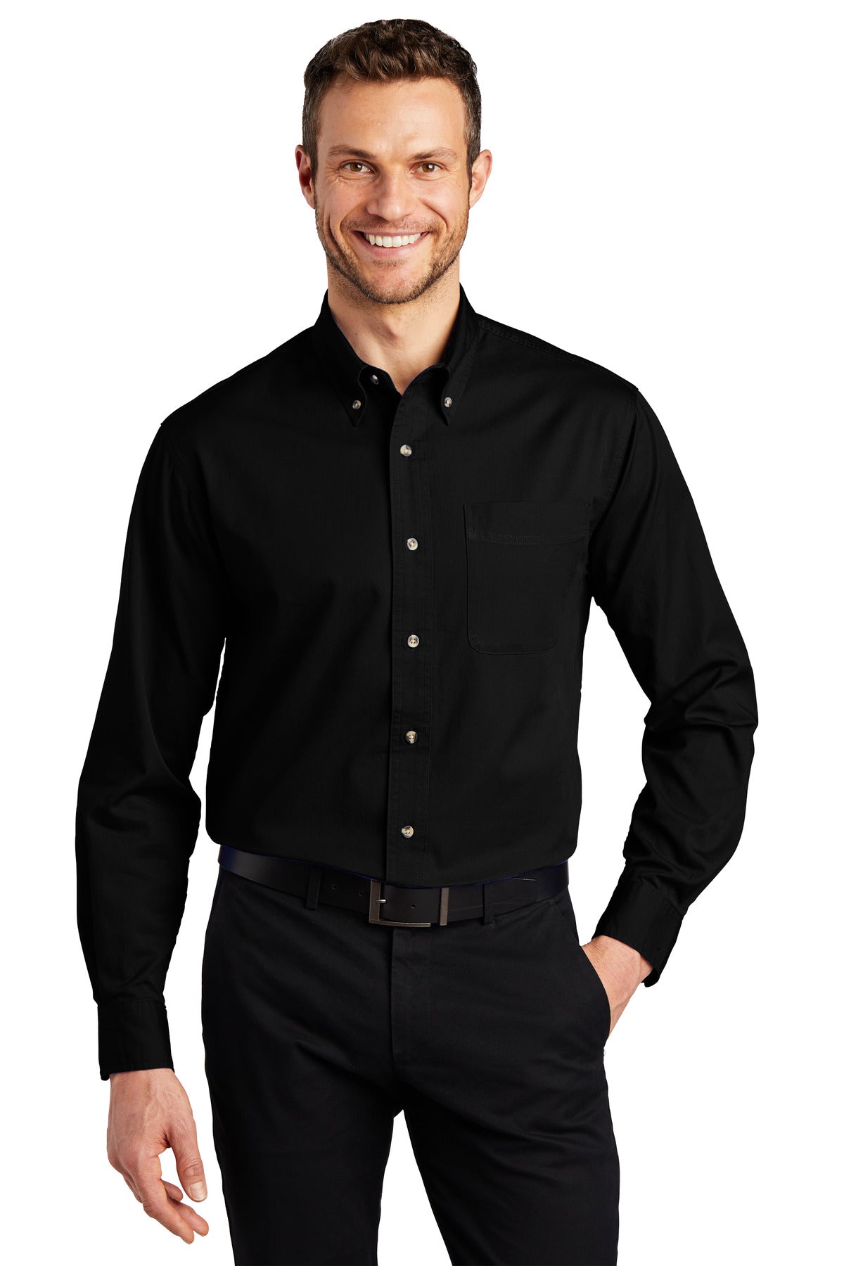 Port Authority Men's   Tall Long Sleeve Twill Shirt