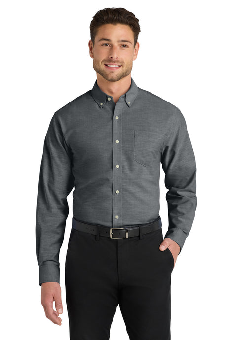 Port Authority Men's     Untucked Fit SuperPro    Oxford  S651