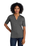 Port Authority Women's    Stretch Heather Open Neck Top  LK583