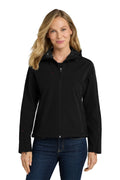 Port Authority Women's   Textured Hooded Soft Shell Jacket
