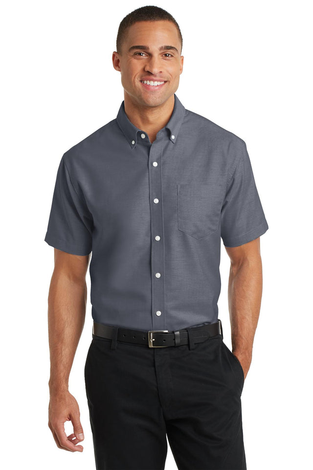 Port Authority Men's   Short Sleeve SuperPro   Oxford Shirt